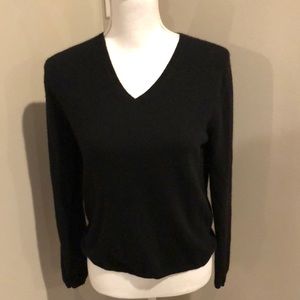 Ann Taylor Black V-Neck Sweater